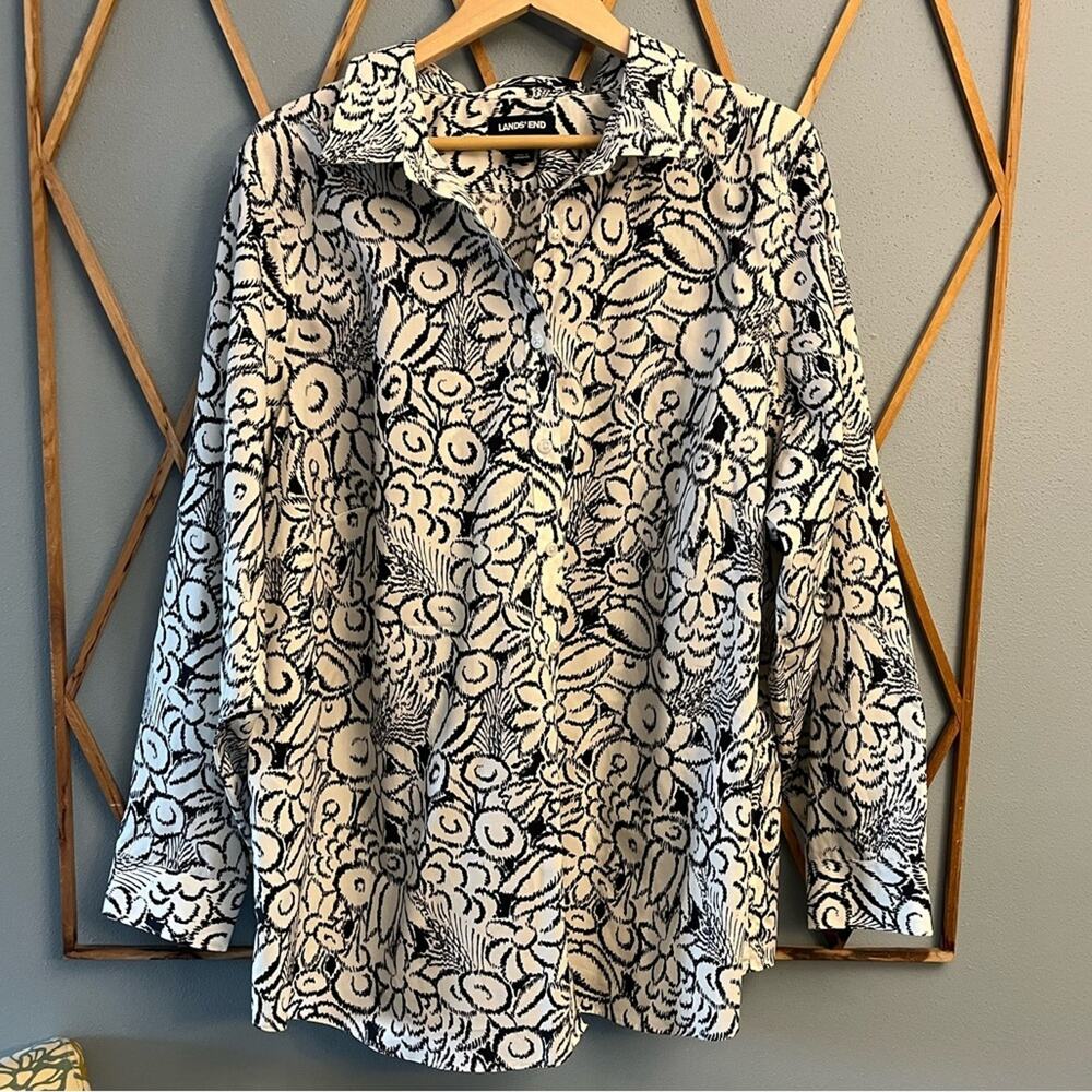 Lands’ End Supima Cotton Blouse